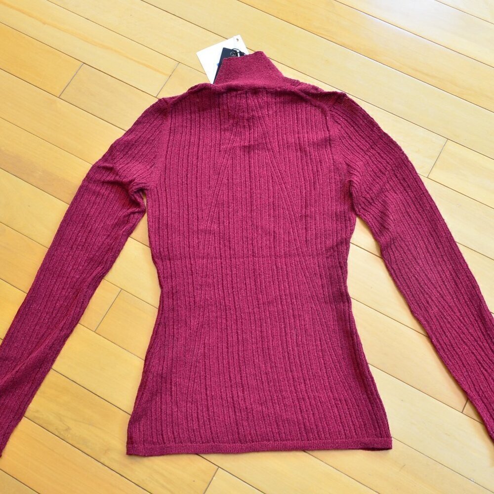 RAG & BONE Metallic ribbed cotton-blend sweater Size XS - Picture 10 of 12